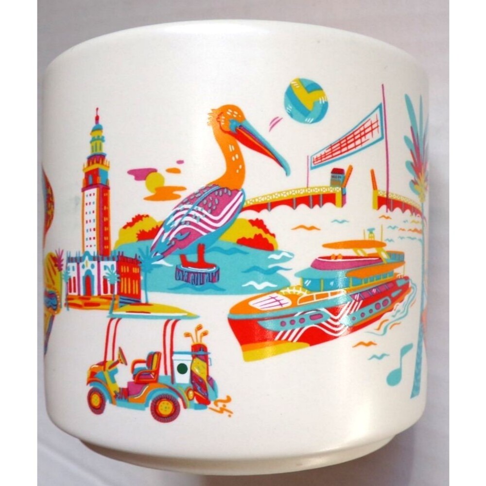 Starbucks 2024 Miami Florida Discovery Series 14oz Ceramic Mug NEW IN BOX - Picture 2 of 7